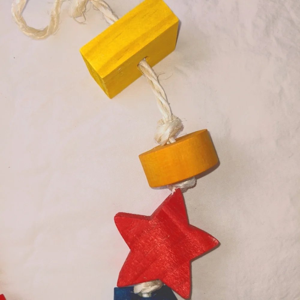 Chew toys for small animals Chinchilla set of 2 wood cutouts hanging